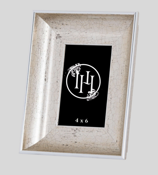 Antique Silver Crackled Effect Photo Frame 4X6